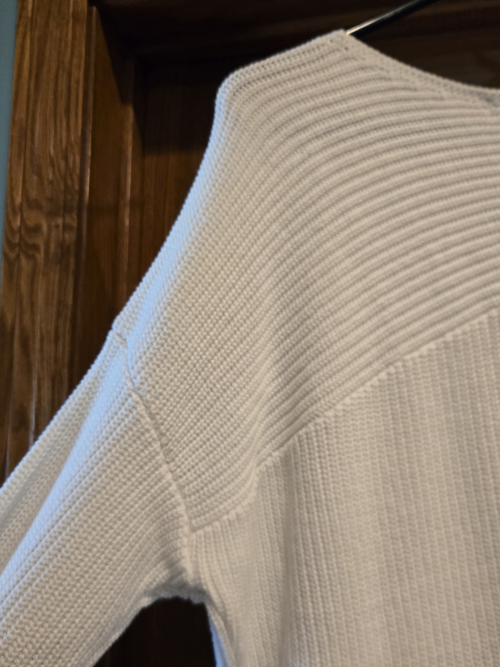 Liz Claiborne Cream Ribbed Knit Sweater Top - Picture 10 of 14